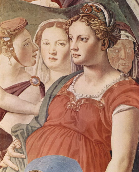 Бронзино (Bronzino) Аньоло : Капелла Элеоноры Толедской. Переход израильтян через Красное море. Деталь 1