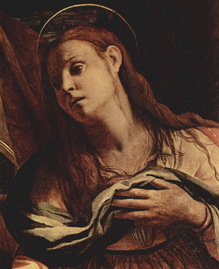Бронзино (Bronzino) Аньоло : Оплакивание Христа. Фрагмент. Мария Магдалина