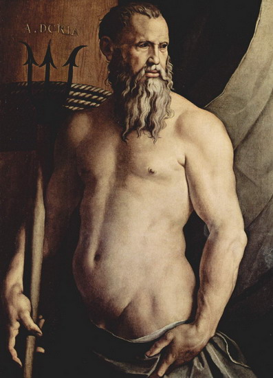 Бронзино (Bronzino) Аньоло : Портрет Андреа Дориа в облике Нептуна