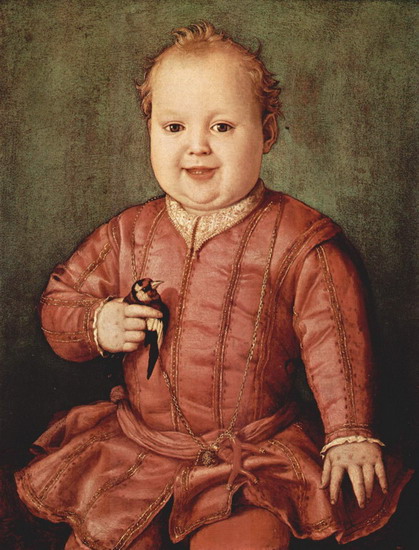 Бронзино (Bronzino) Аньоло : Портрет Джовани Медичи в детстве