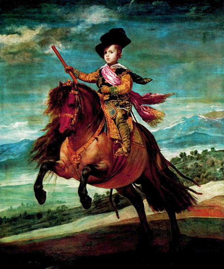 Веласкес  Родригес де Сильва Веласкес (Rodrigez de: Конный портрет принца Балтазара Карлоса