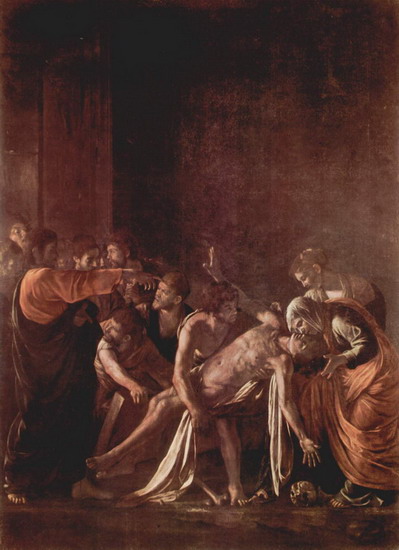 Караваджо (Caravaggio) Микеланджело да (настоящее : Воскрешение Лазаря