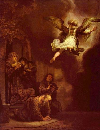 Рембрандт Харменс ван Рейн: Ангел оставляет семейство Товии
