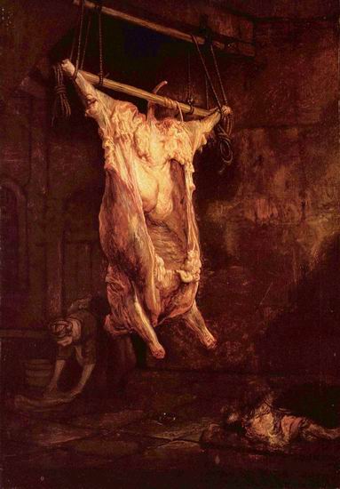 Рембрандт Харменс ван Рейн: Разделанная бычья туша