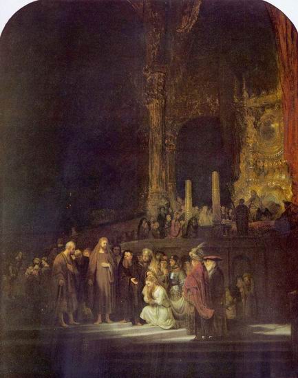 Рембрандт Харменс ван Рейн: Христос и неверная жена