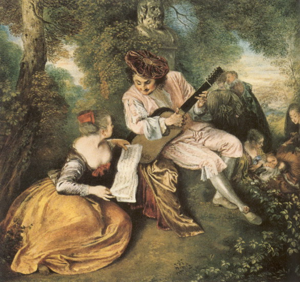 Ватто (Watteau) (Жан) Антуан : Гамма любви