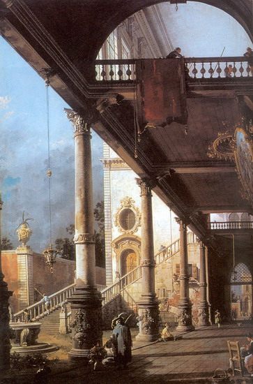 Каналетто (Canaletto) (собств. Каналь, Canal) Джов: Каприччио с колоннами