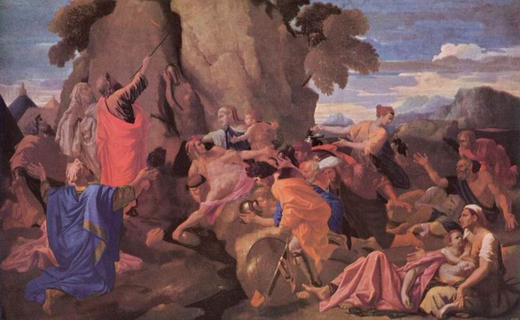 Менгс (Mengs) Антон Рафаэль: Моисей исторгает воду из скалы