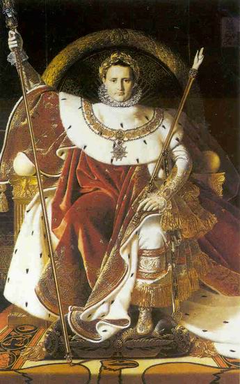 Энгр (Ingres) Жан Огюст Доминик: Наполеон на императорском троне