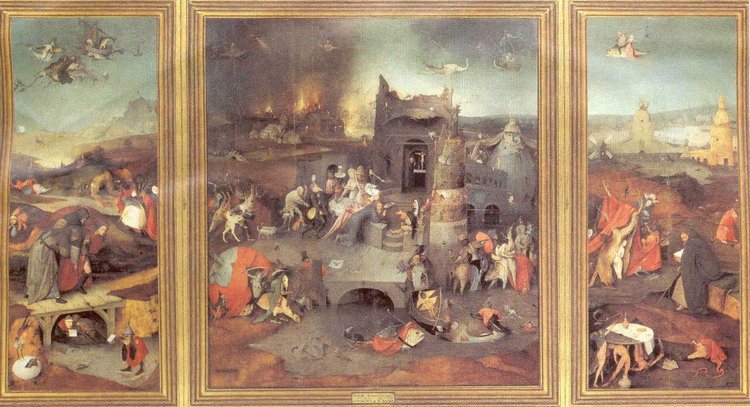 Босх (Bosch; собственно ван Акен, van Aeken) Иероним (Хиеронимус): Искушение Св.Антония. Триптих
