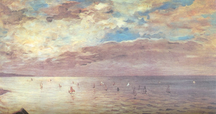 Делакруа (Delacroix) Эжен : Море, видимое с берегов Дьеппа