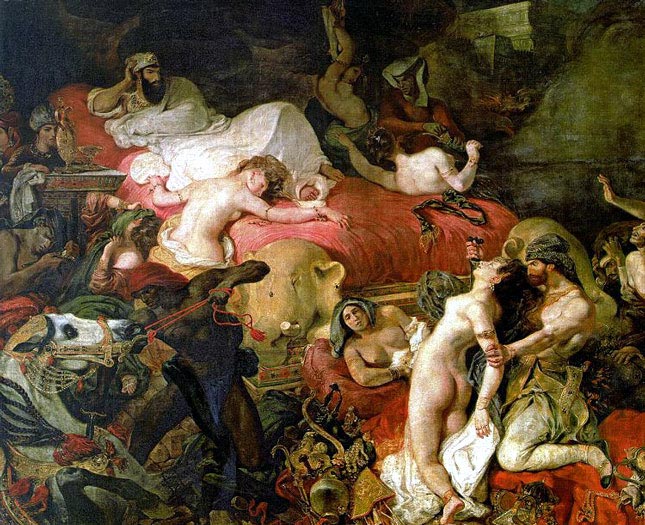Делакруа (Delacroix) Эжен : Смерть Сарданапала 2