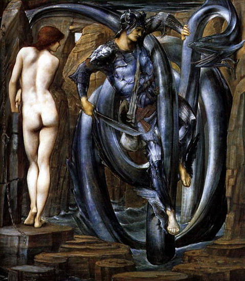 Берн-Джонс (Burne-Jones) Эдуард Коли: Битва Персея с драконом