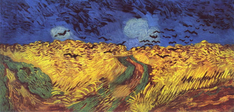 Ван Гог (van Gogh) Винсент : Вороны над пшеничным полем