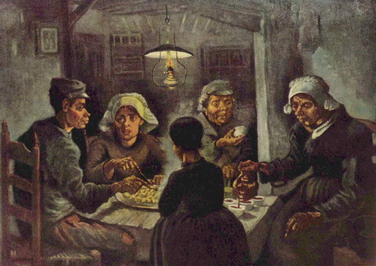 Ван Гог (van Gogh) Винсент : Едоки картофеля