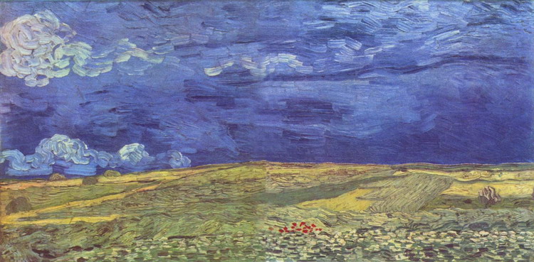 Ван Гог (van Gogh) Винсент : Поле под грозовым небом