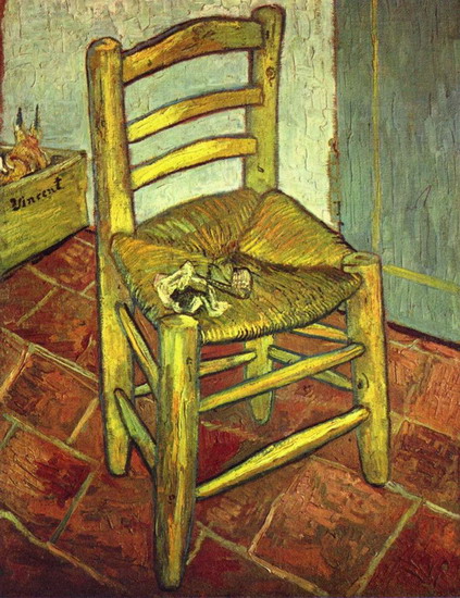Ван Гог (van Gogh) Винсент : Стул Винсента с трубкой