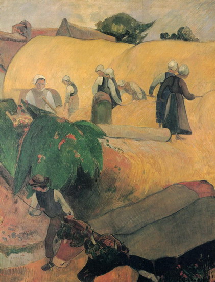 Гоген (Gauguin) Поль : Сбор урожая в Бретани