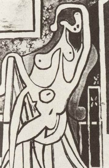 Пикассо Пабло: Женщина в кресле 2