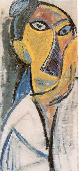 Пикассо Пабло: Набросок к картине Авиньонские девицы