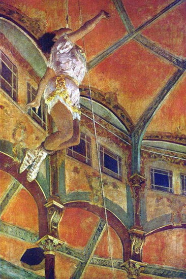 Дега (Degas) Эдгар : Мисс Лапа в цирке Фернандо