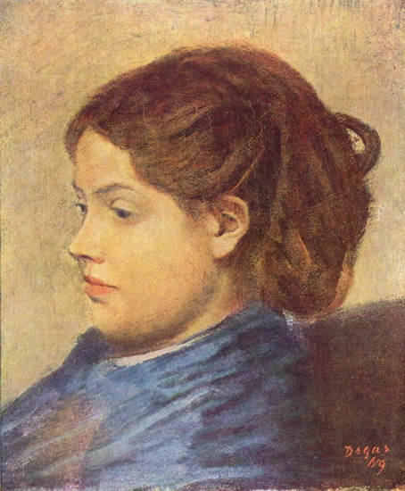 Дега (Degas) Эдгар : Портрет мадемуазаль Добиньи