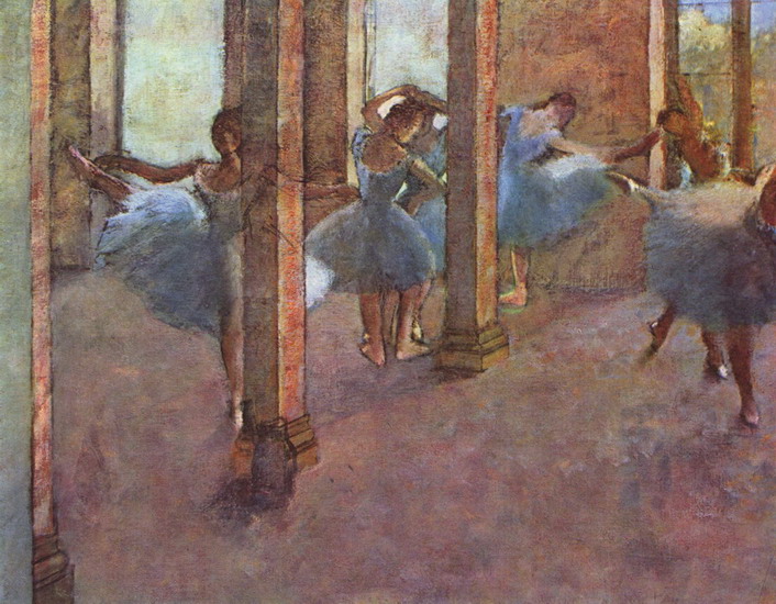 Дега (Degas) Эдгар : Танцовщицы в фойе