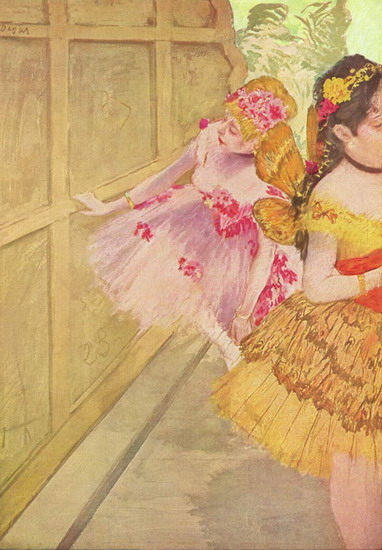 Дега (Degas) Эдгар : Танцовщицы за кулисами