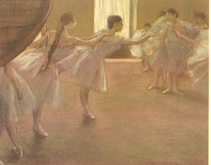 Дега (Degas) Эдгар : Танцовщицы на репетиции