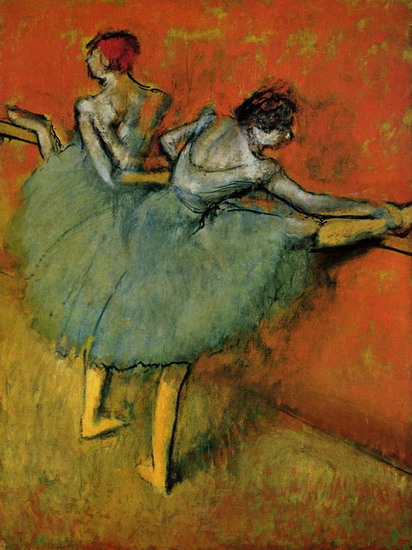 Дега (Degas) Эдгар : Танцовщицы у станка