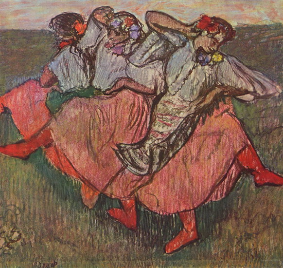Дега (Degas) Эдгар : Три русские танцовщицы