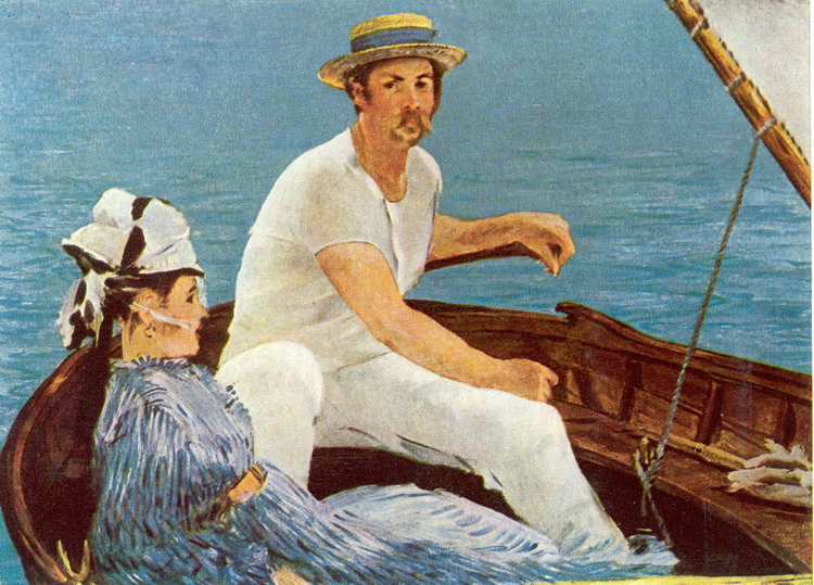 Мане (Manet) Эдуар: В лодке