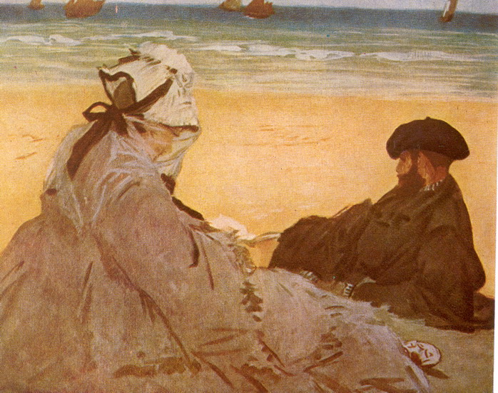 Мане (Manet) Эдуар: Двое на берегу
