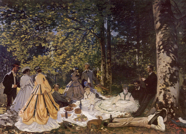Моне (Monet) Клод: Завтрак на траве