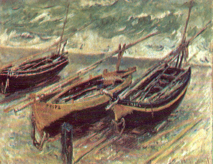 Моне (Monet) Клод: Лодки