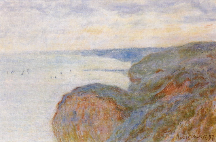 Моне (Monet) Клод: На крутых берегах близ Дьепа