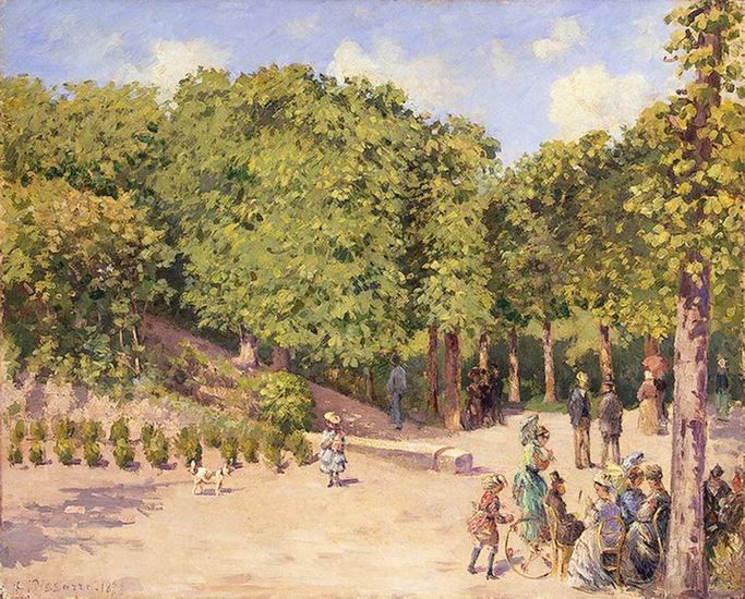 Моне (Monet) Клод: Городской парк в Понтуазе
