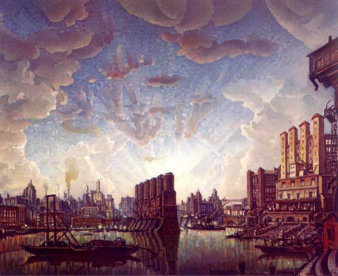 Богаевский Константин Федорович : Порт воображаемого города