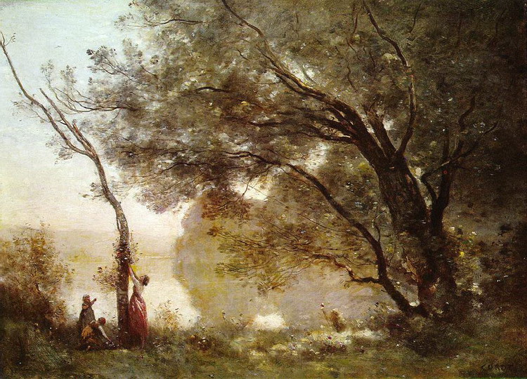 Коро (Corot) Жан Батист Камиль : Воспоминание о Мортефонтене