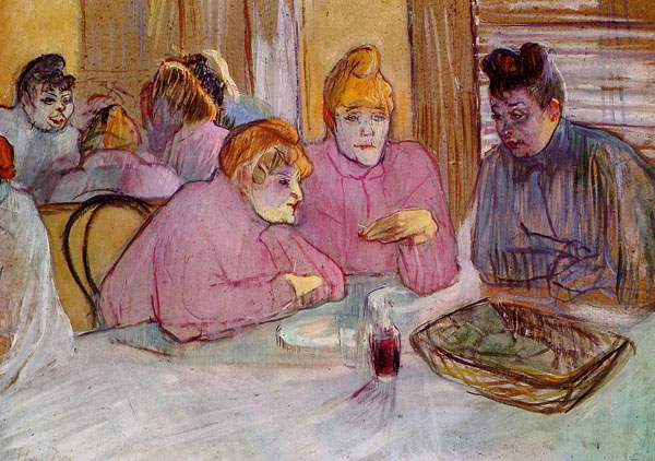 Тулуз-Лотрек (De Toulouse-Lautrec) Анри Мари Раймо: Женщины в борделе