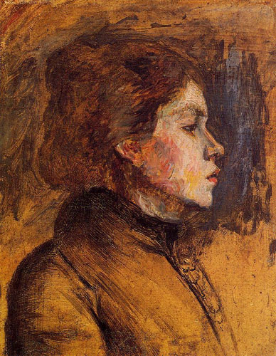 Тулуз-Лотрек (De Toulouse-Lautrec) Анри Мари Раймо: Голова женщины