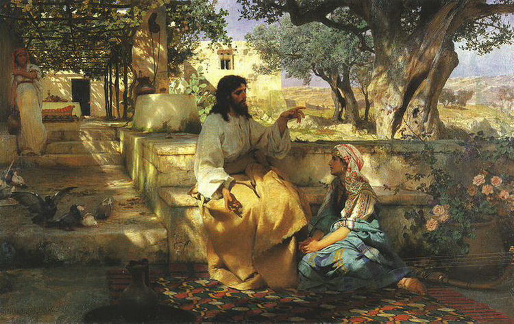 Семирадский Генрих (Гектор) Ипполитович: Христос у Марфы и Марии