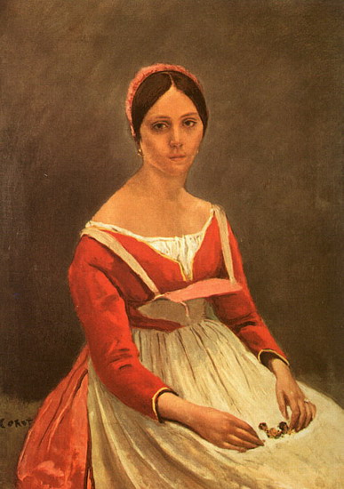 Коро (Corot) Жан Батист Камиль : Портрет мадам Легуа