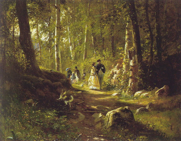 Шишкин Иван Иванович : Прогулка в лесу
