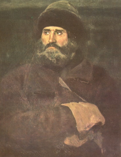 Васнецов Виктор Михайлович : Портрет крестьянина И.Петрова