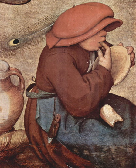 Брейгель (Breughel, Brueghel или Bruegel) Питер, С: Крестьянская свадьба. Фрагмент 2