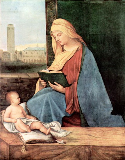 Джорджоне (Giorgione) (наст. имя и фам. Джорджо Ба: Мадонна с книгой