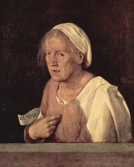 Джорджоне (Giorgione) (наст. имя и фам. Джорджо Ба: Портрет старухи