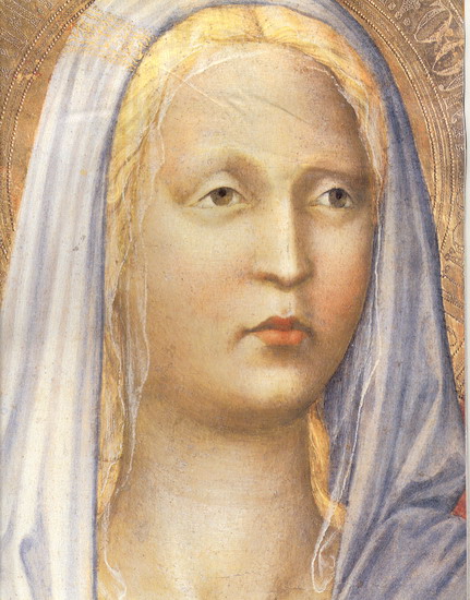Мазаччо (Masaccio) (наст. имя Томмазо ди Джованни ди Симоне Кассаи, Tomasso di Giovanni di Simone Cassai): Мадонна с Младенцем Св.Анной и ангелами. Фрагмент