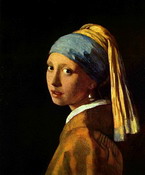 Вермер Делфтский (Vermeer van Delft) Ян : Девушка с жемчужной сережкой